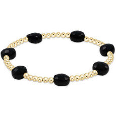 ENewton Design ENewton Extends - Admire Gold 3MM Bead Bracelet Faceted Onyx