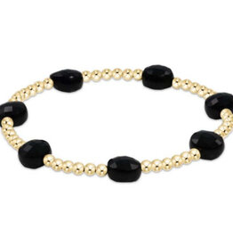ENewton Design ENewton Extends - Admire Gold 3MM Bead Bracelet Faceted Onyx