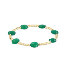 ENewton Design ENewton Extends - Admire Gold 3MM Bead Bracelet - Green Onyx