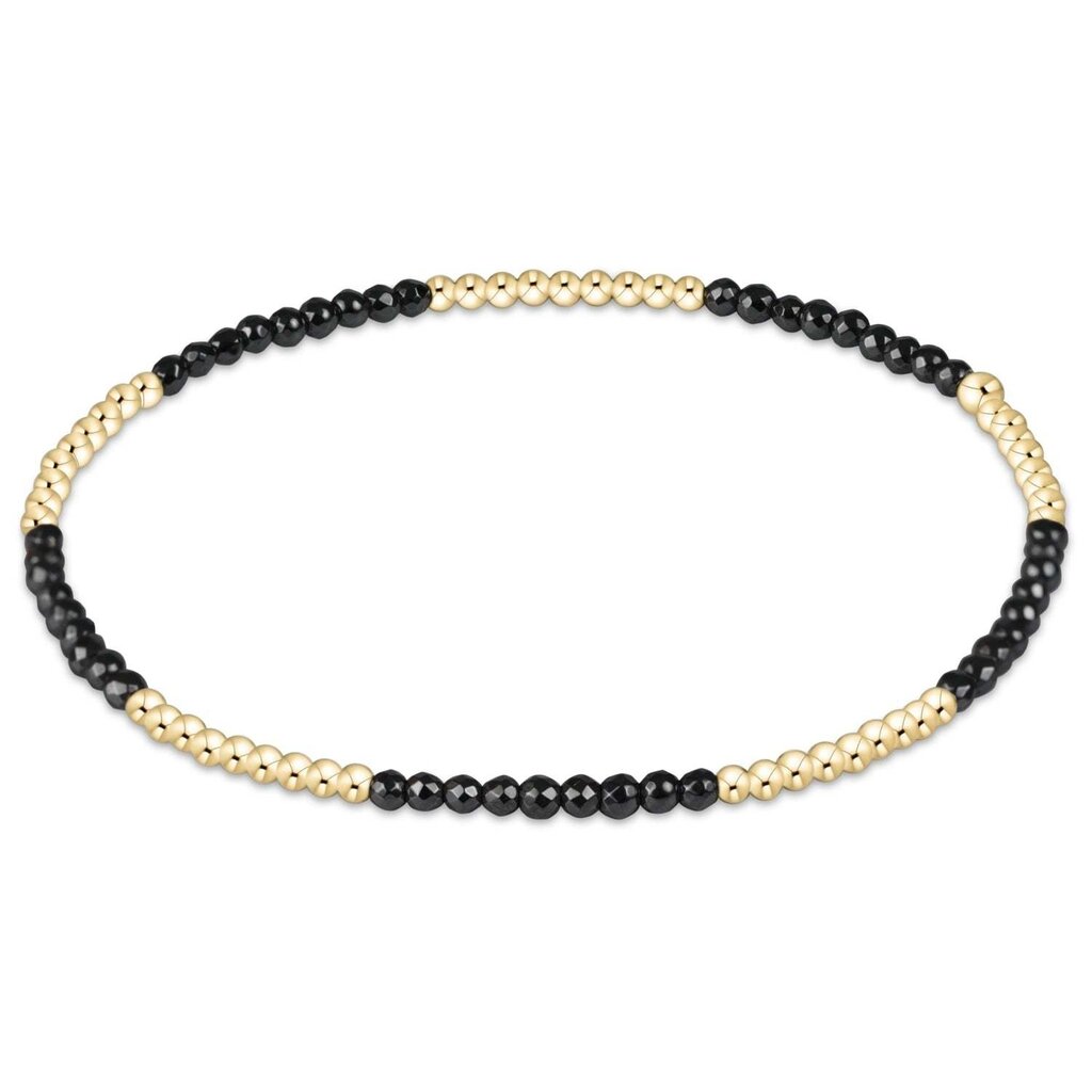 ENewton Design Blissful Pattern 2MM Bead Bracelet - Faceted Hematite