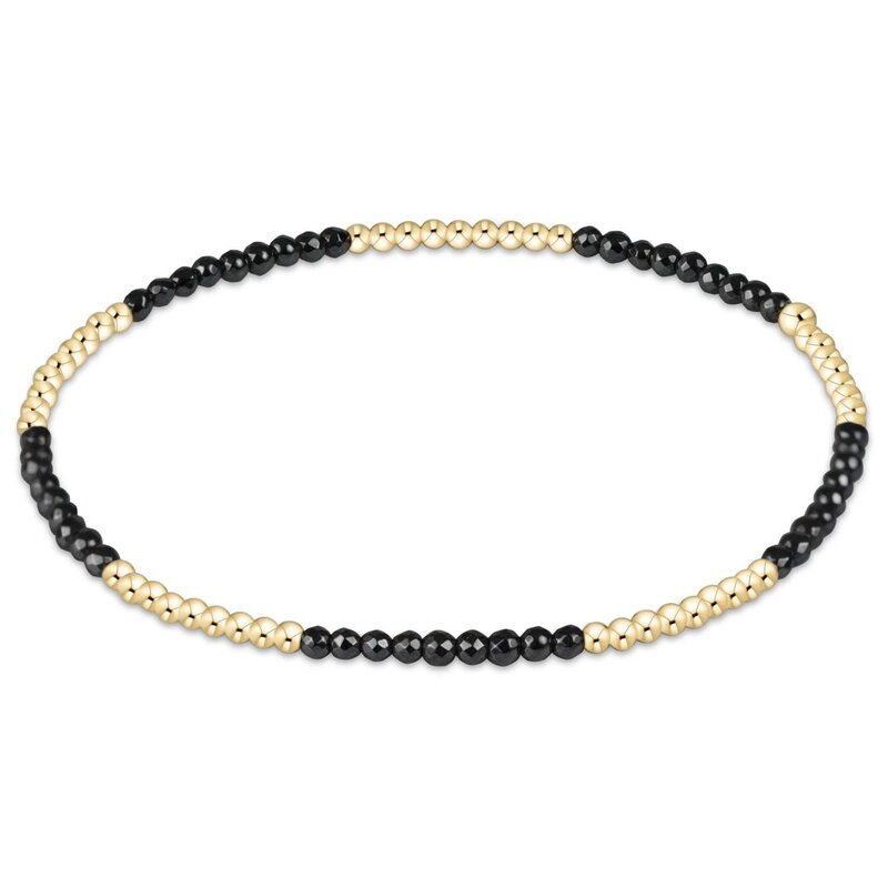 ENewton Design Blissful Pattern 2MM Bead Bracelet - Faceted Hematite