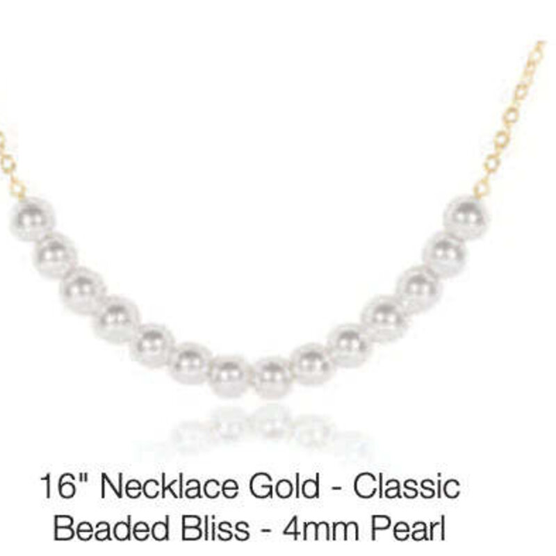 ENewton Design Classic Beaded Bliss 16" - 4mm Pearl