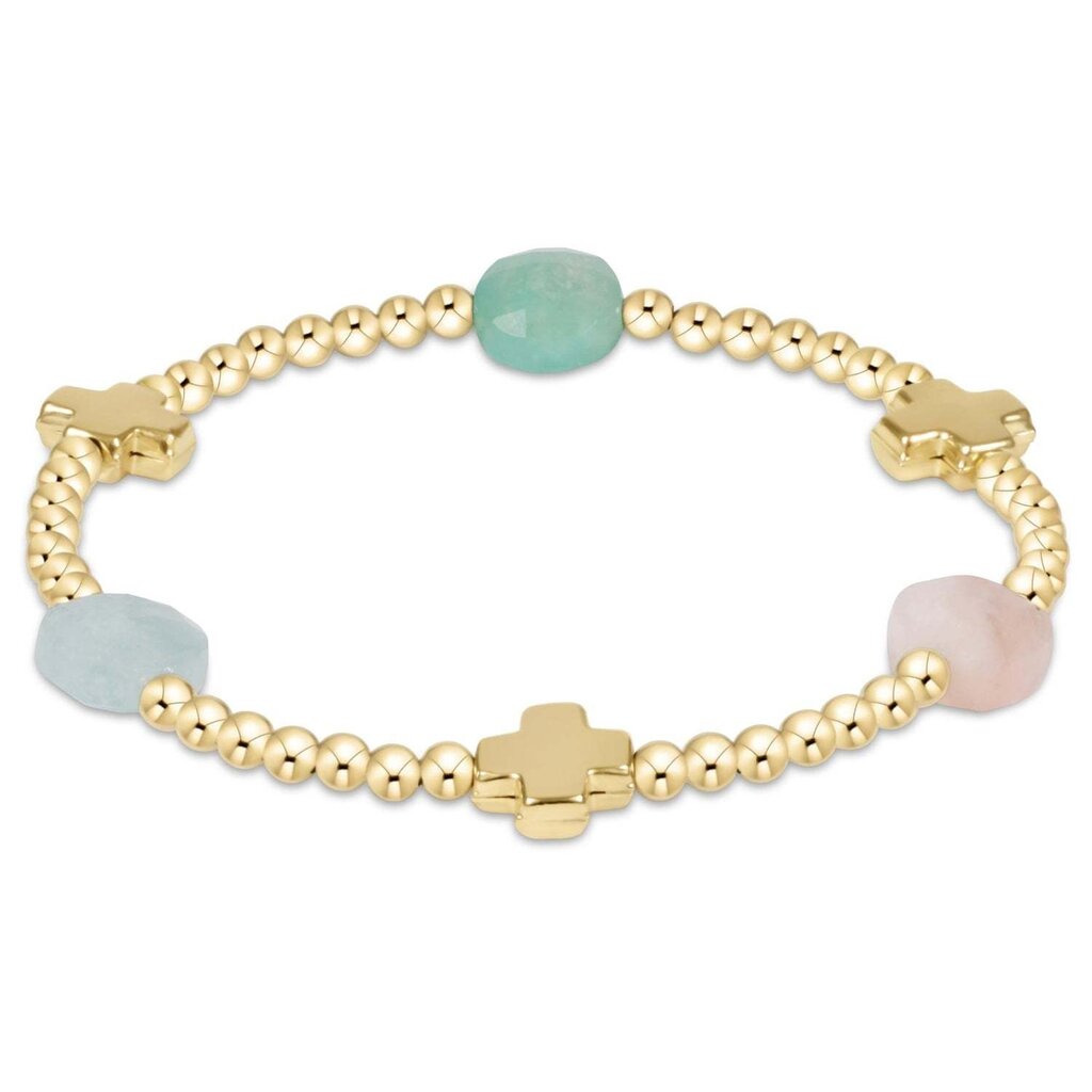 ENewton Design ADMIRE GOLD 3MM BEAD BRACELET - HOT MESS SS25