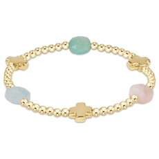 ENewton Design ADMIRE GOLD 3MM BEAD BRACELET - HOT MESS SS25