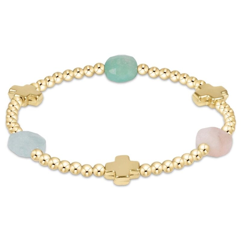 ENewton Design ADMIRE GOLD 3MM BEAD BRACELET - HOT MESS SS25