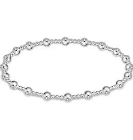 ENewton Design Extends - Classic Sincerity Pattern 4MM Bead Bracelet - Sterling