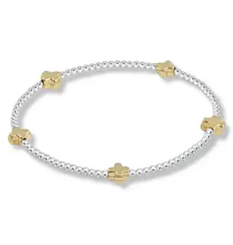 ENewton Design Signature Cross Small Sterling mixed Metal  2mm