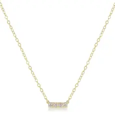ENewton Design 14KT GOLD AND DIAMOND  SIGNIFICANCE BAR NECKLACE - FOUR