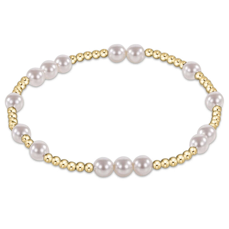 ENewton Design Hope Unwritten 5mm Bead Bracelet-Pearl