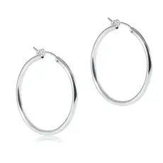 ENewton Design Sterling Round 1.25" Hoop - Smooth