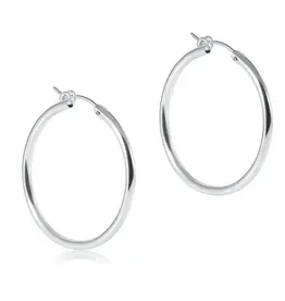 ENewton Design Sterling Round 1.25" Hoop - Smooth