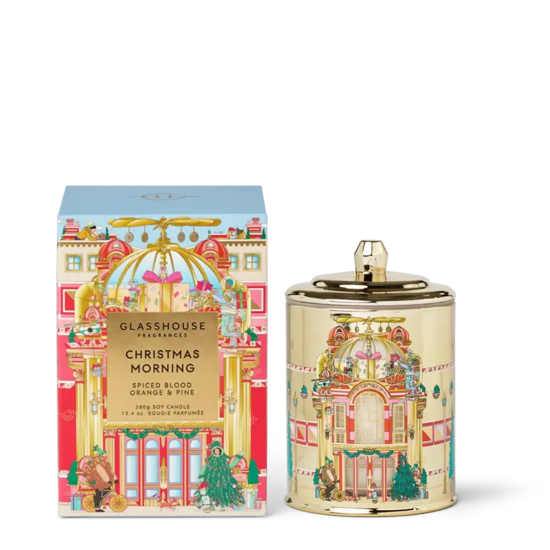 Glasshouse Fragrances GF 13.4 oz. Candle - Christmas - Christmas Morning