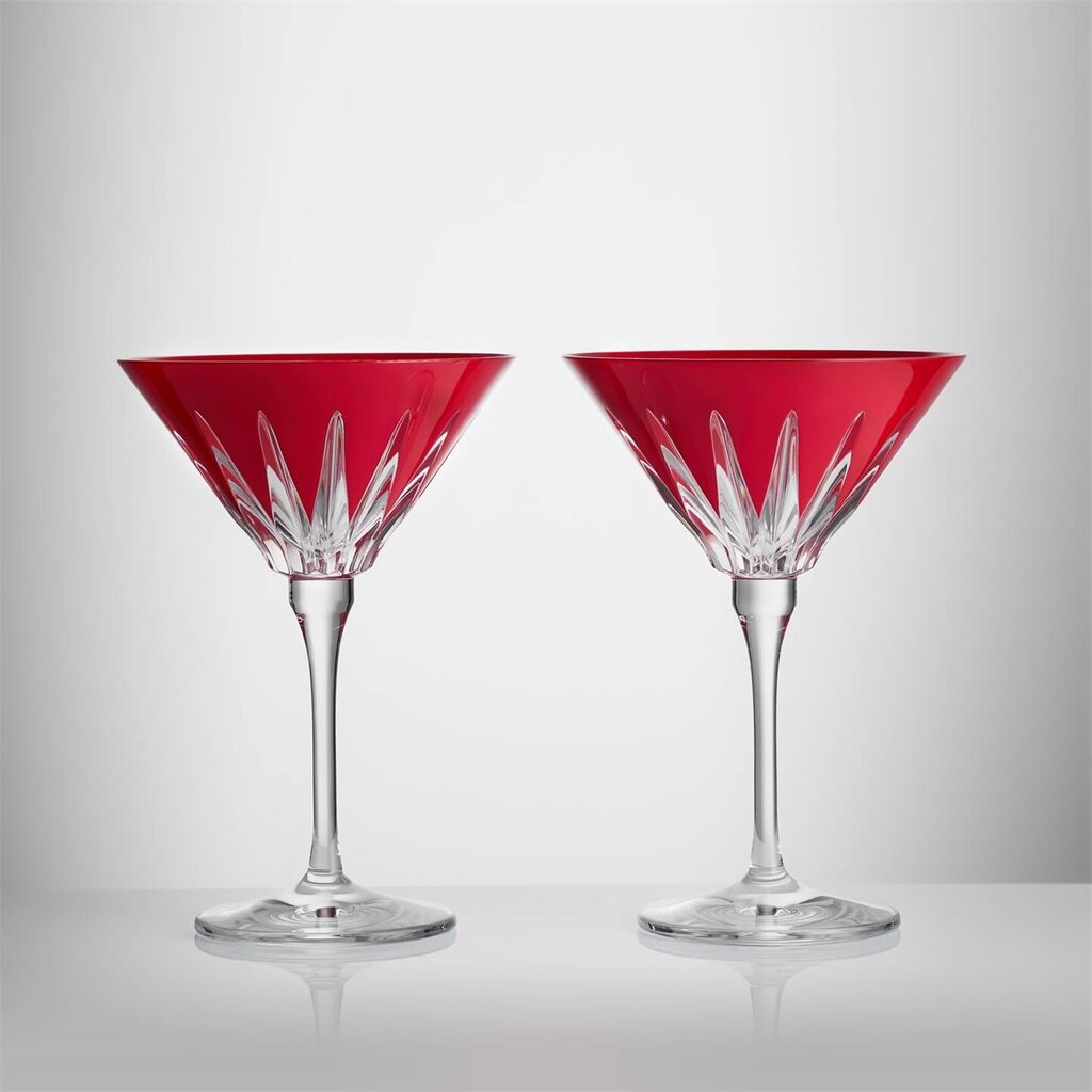 Waterford NEW YEAR Martini Firework S/2 Red