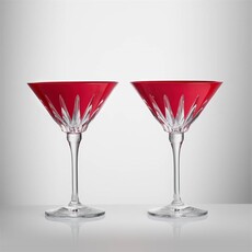 Waterford NEW YEAR Martini Firework S/2 Red