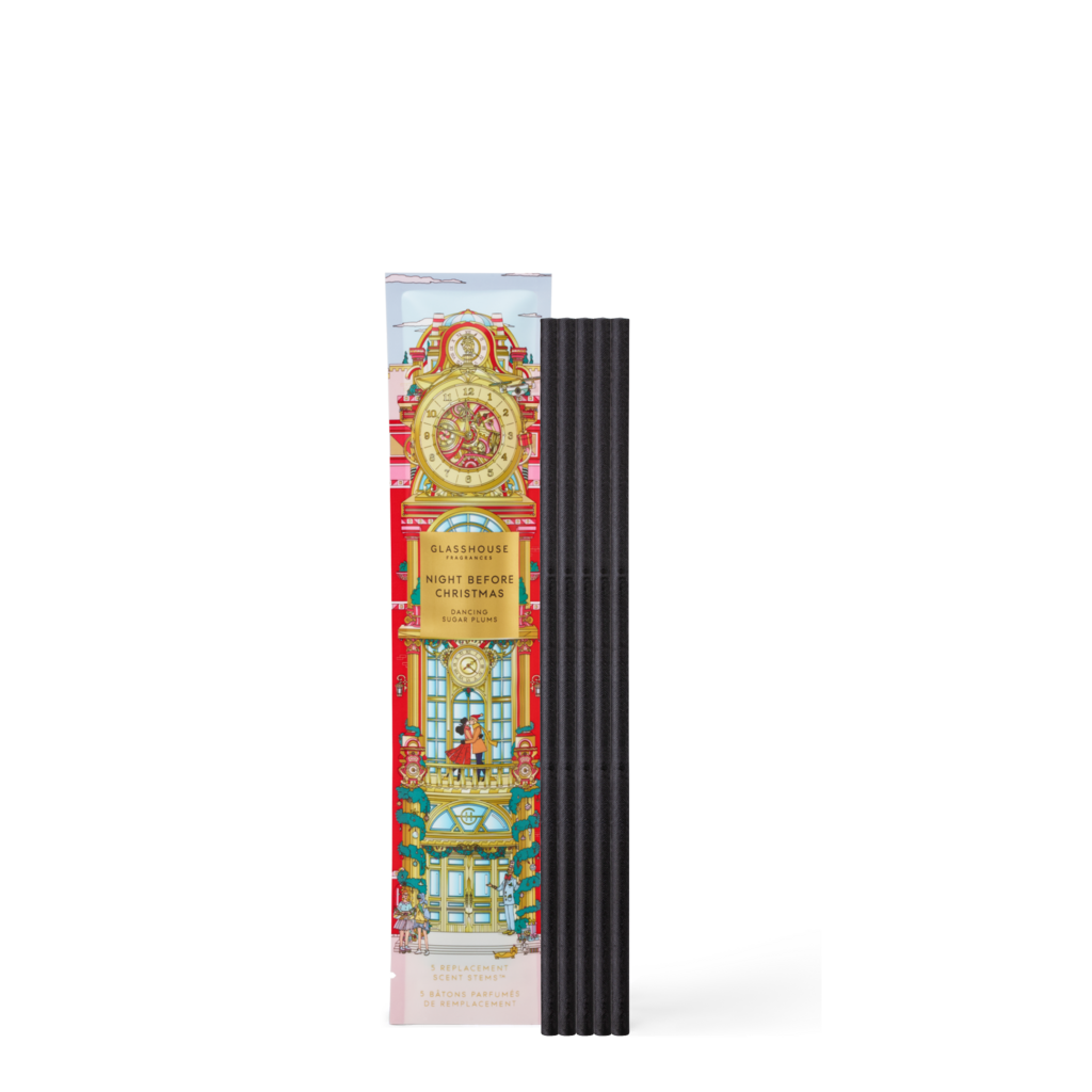 Glasshouse Fragrances GF 5 Replacement Scent Stems - Christmas - Night Before Christmas