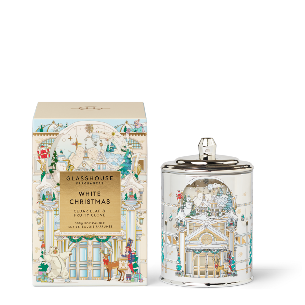 Glasshouse Fragrances GF 13.4 oz. Candle - Christmas - White Christmas