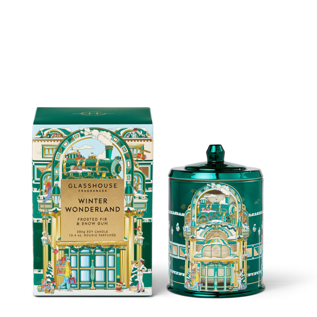 Glasshouse Fragrances GF 13.4 oz. Candle - Christmas - Winter Wonderland