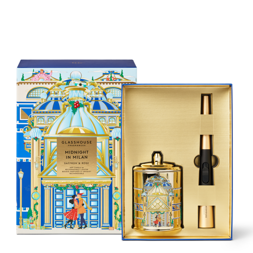 Glasshouse Fragrances GF 13.4 oz. Candle & USB Lighter