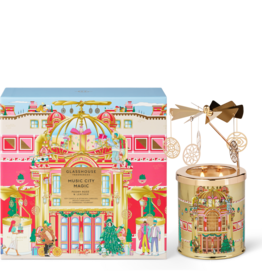 Glasshouse Fragrances GF 13.4 oz. Candle with Spinning Carousel Gift Set