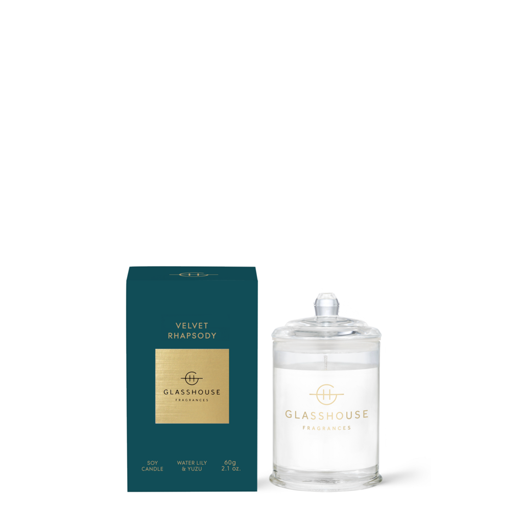 Glasshouse Fragrances 2.1 oz. Candle - VELVET RHAPSODY