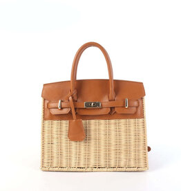 Lisi Lerch Margo - Wicker /Gold Handbag