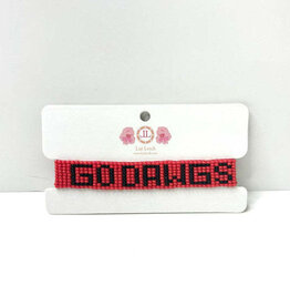 Go Dawgs Beaded Bracelet