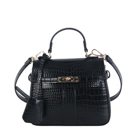 Lisi Lerch Celine Croc Handbag - black