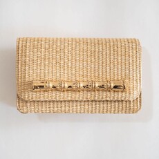 Lisi Lerch Straw Ruby Clutch, Bamboo Bar