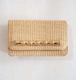 Lisi Lerch Straw Ruby Clutch, Bamboo Bar