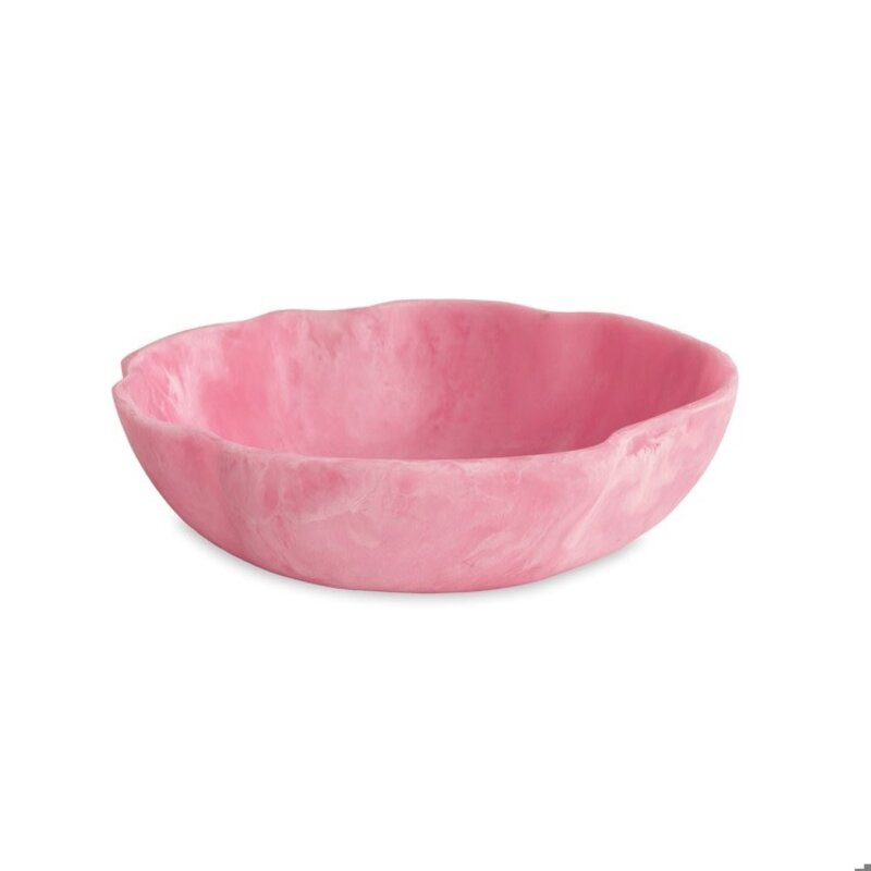 Beatriz Ball RESIN Sorbet Large WavyRound Bowl ( Raspberry)