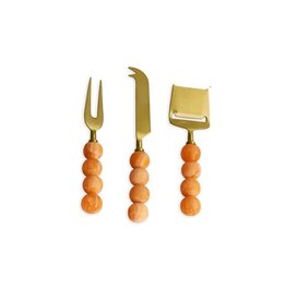 Beatriz Ball RESIN Sorbet Cheese Set of 3 ( Tangerine)