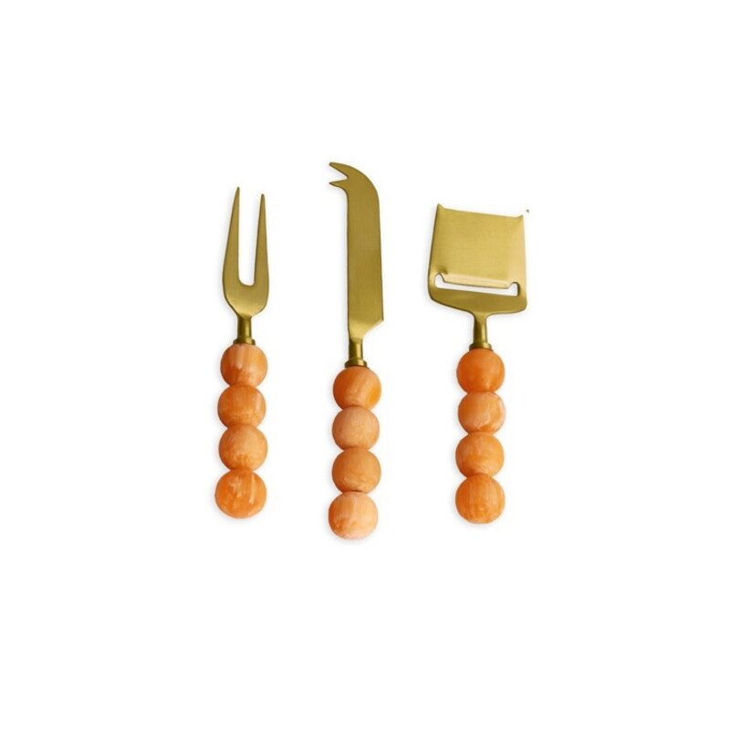 Beatriz Ball RESIN Sorbet Cheese Set of 3 ( Tangerine)