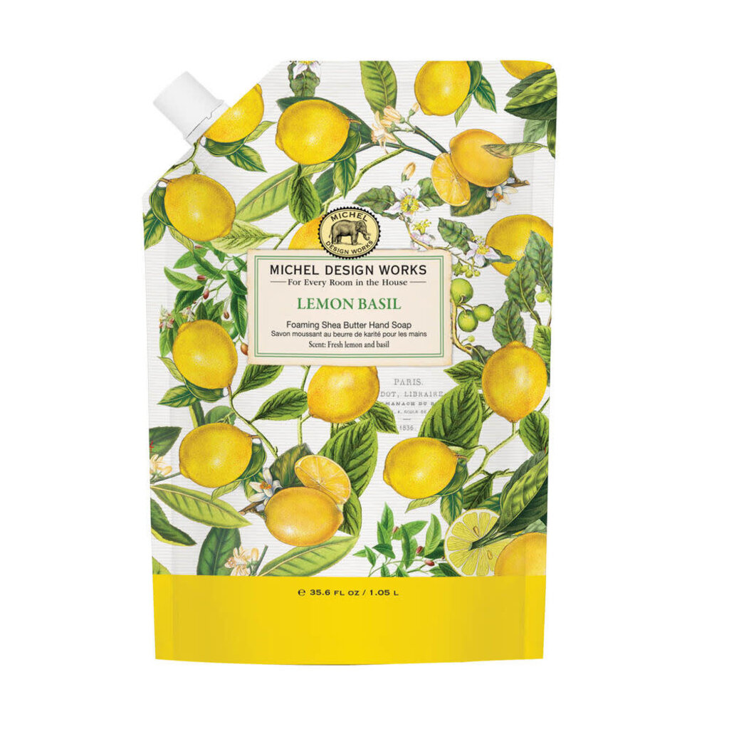 Michel Design Works Lemon Basil Foaming Soap Refill