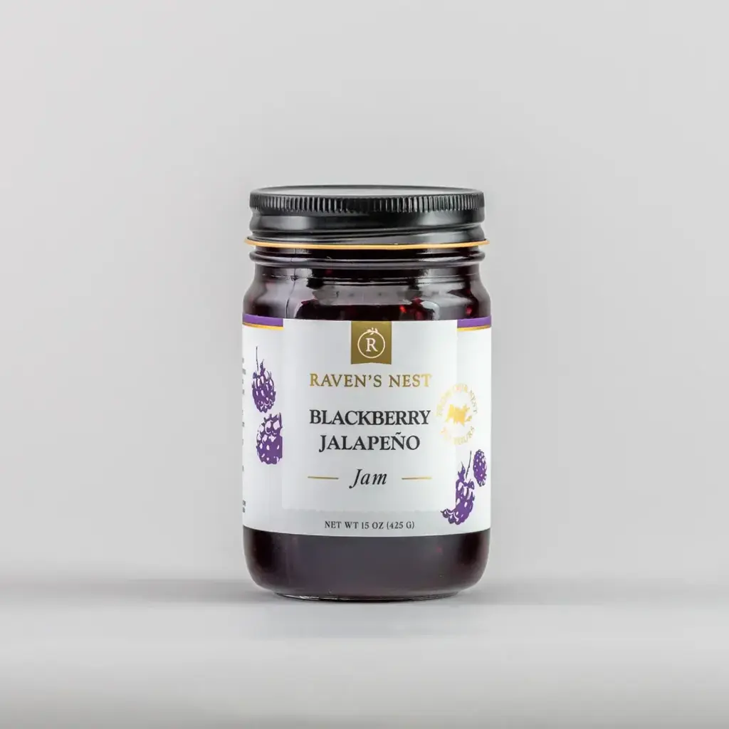 BLACKBERRY JALAPENO JAM 15 oz.