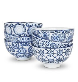 Blue/White Rice Bowl-4"D