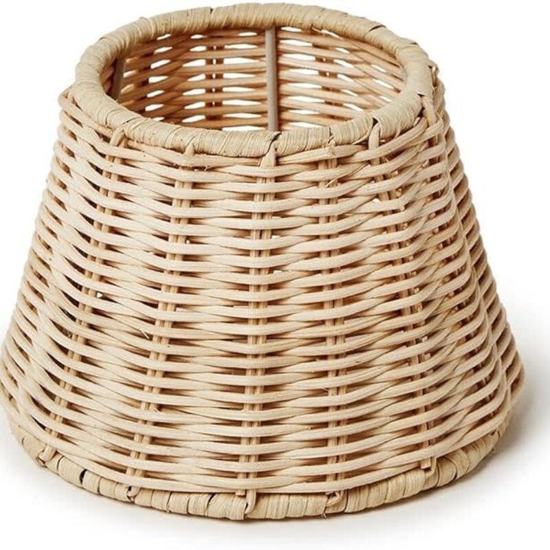 Rattan Lamp Shade w/Straight Edge