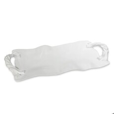 Beatriz Ball VIDA Sasha Long Rectangle Tray with Handles (White)