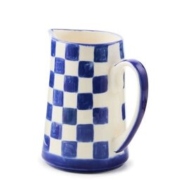 Indigo Check Pitcher