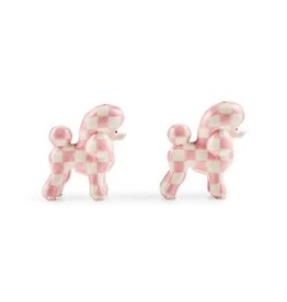 Mackenzie-Childs Rosy Poodle Salt/pepper set