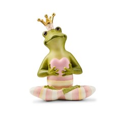 Mackenzie-Childs Rosy Fergal the Frog with Heart Decor