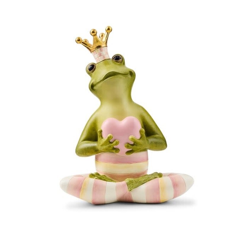 Mackenzie-Childs Rosy Fergal the Frog with Heart Decor