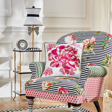 Mackenzie-Childs pretty as a bow table lamp