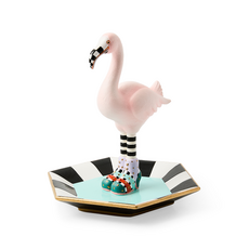 Mackenzie-Childs patience brewster sheila flamingo trinket dish