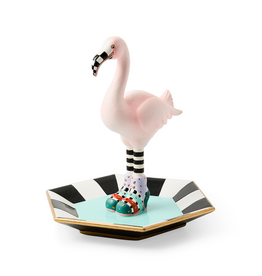 Mackenzie-Childs patience brewster sheila flamingo trinket dish