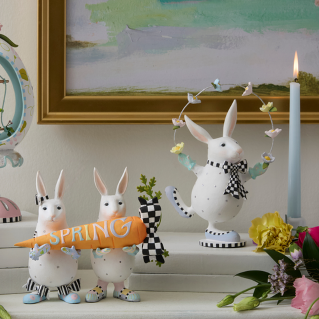 Mackenzie-Childs patience brewster juggling rabbit