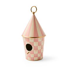 Mackenzie-Childs rosy birdhouse