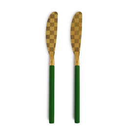 Mackenzie-Childs emerald spreader set