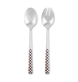 Mackenzie-Childs courtly check bistro salad serving set