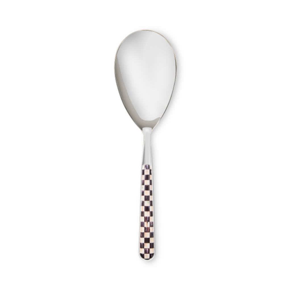 Mackenzie-Childs courtly check bistro serving spoon