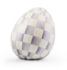 Mackenzie-Childs violet check small egg